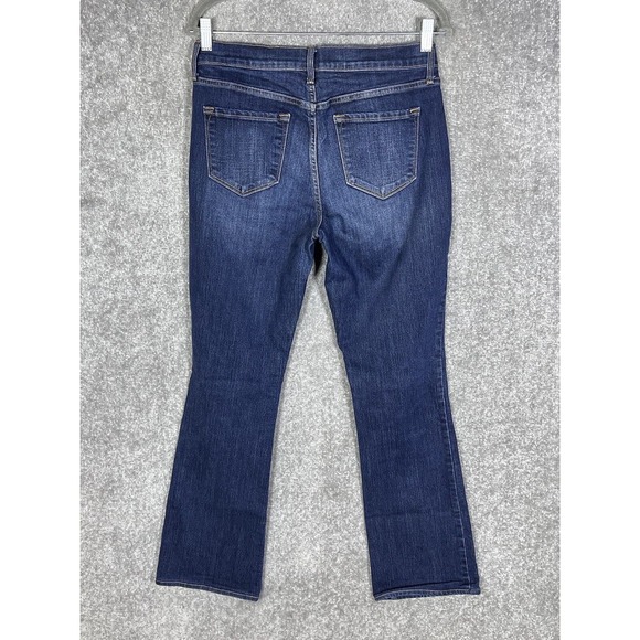 Old Navy Mid Rise Curvy Bootcut Jeans Womens Size 8 Stretch Blue Denim - Picture 2 of 9